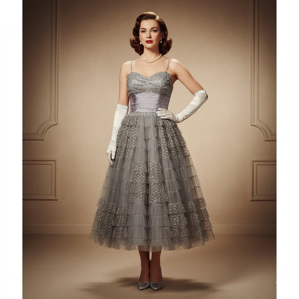 VINTAGE 1950s Party Dress